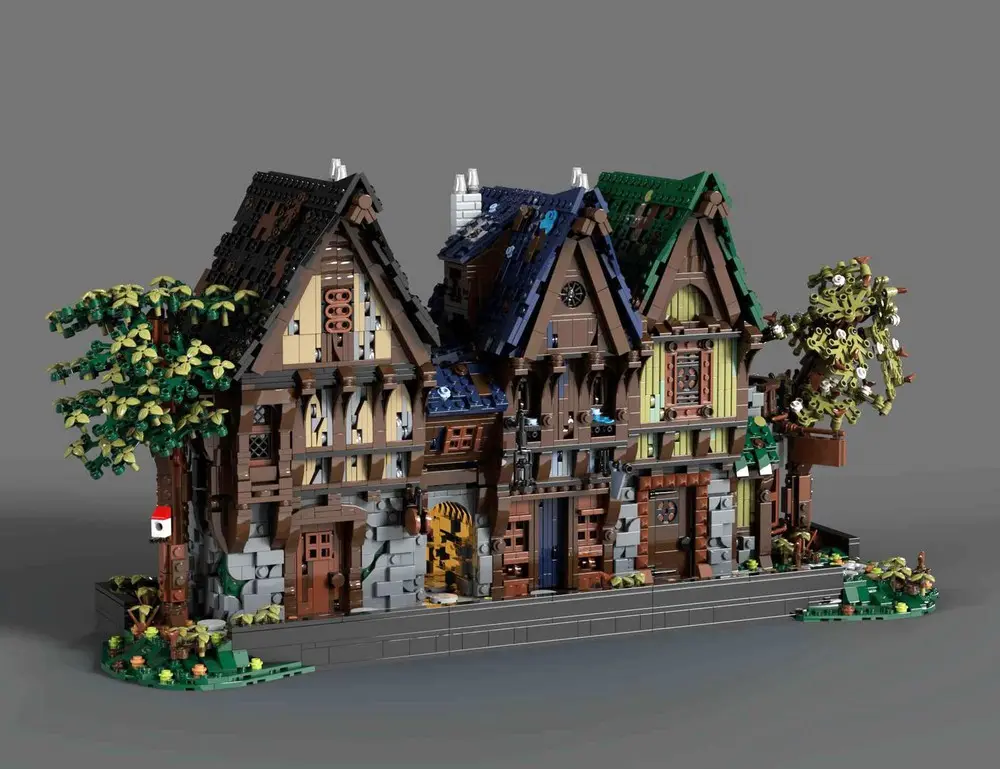 Le MOC "Medieval Modular Street", disponible également sur Rebrickable