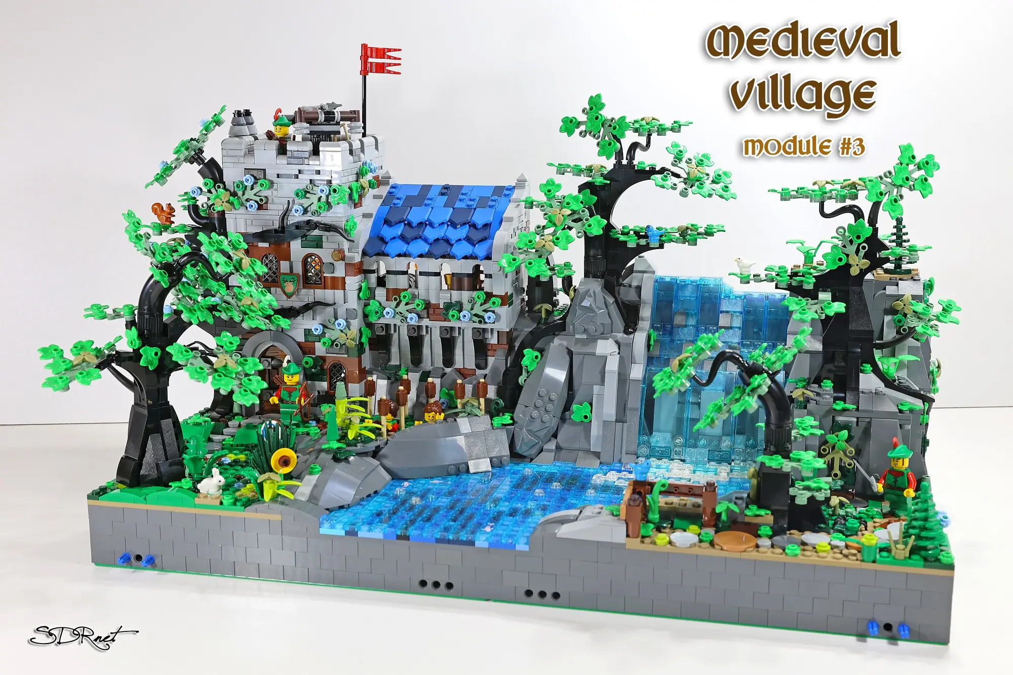 Le MOC "Medieval Village Module #3", uniquement disponible en photos