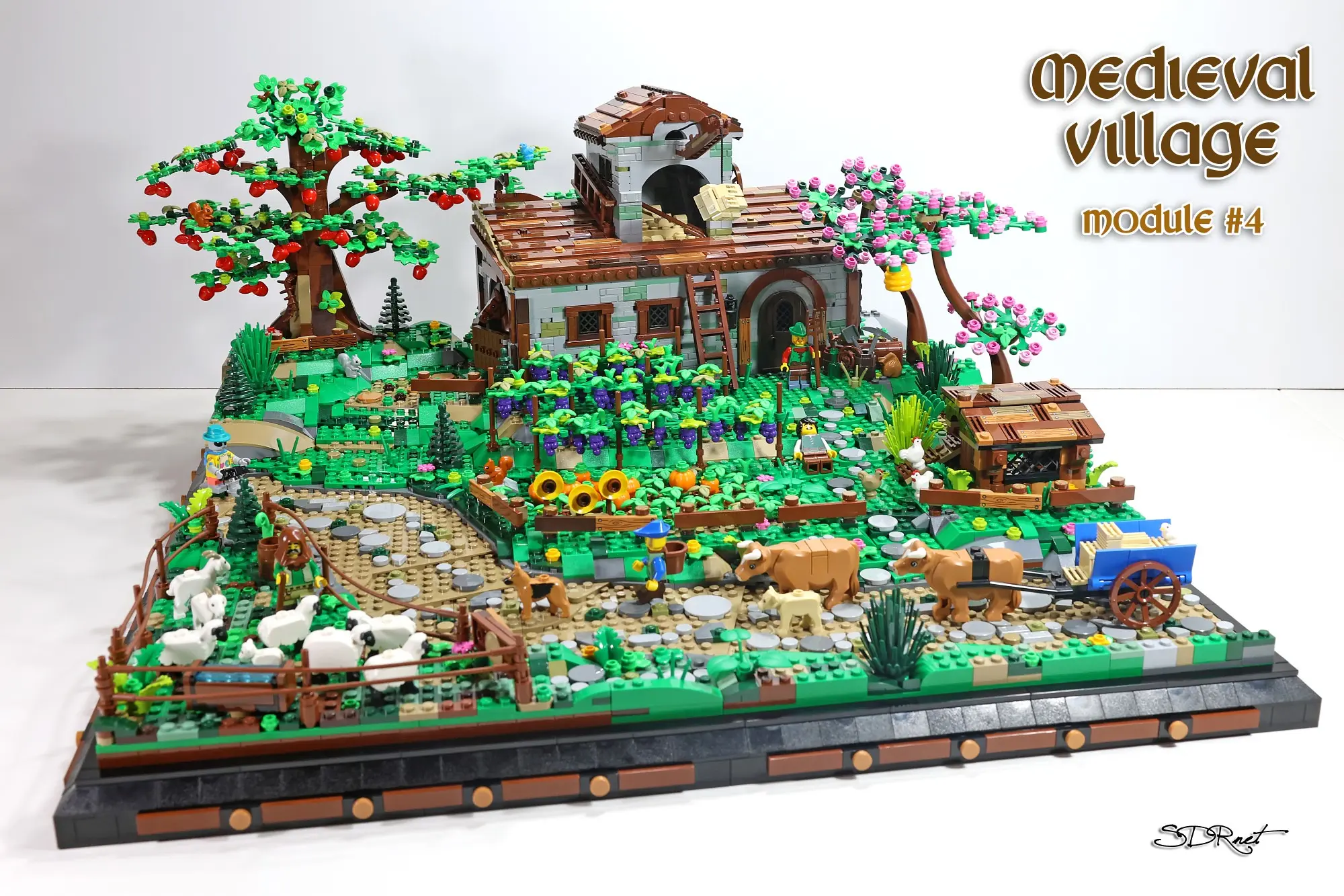 Le MOC "Medieval Village Module #4", uniquement disponible en photos