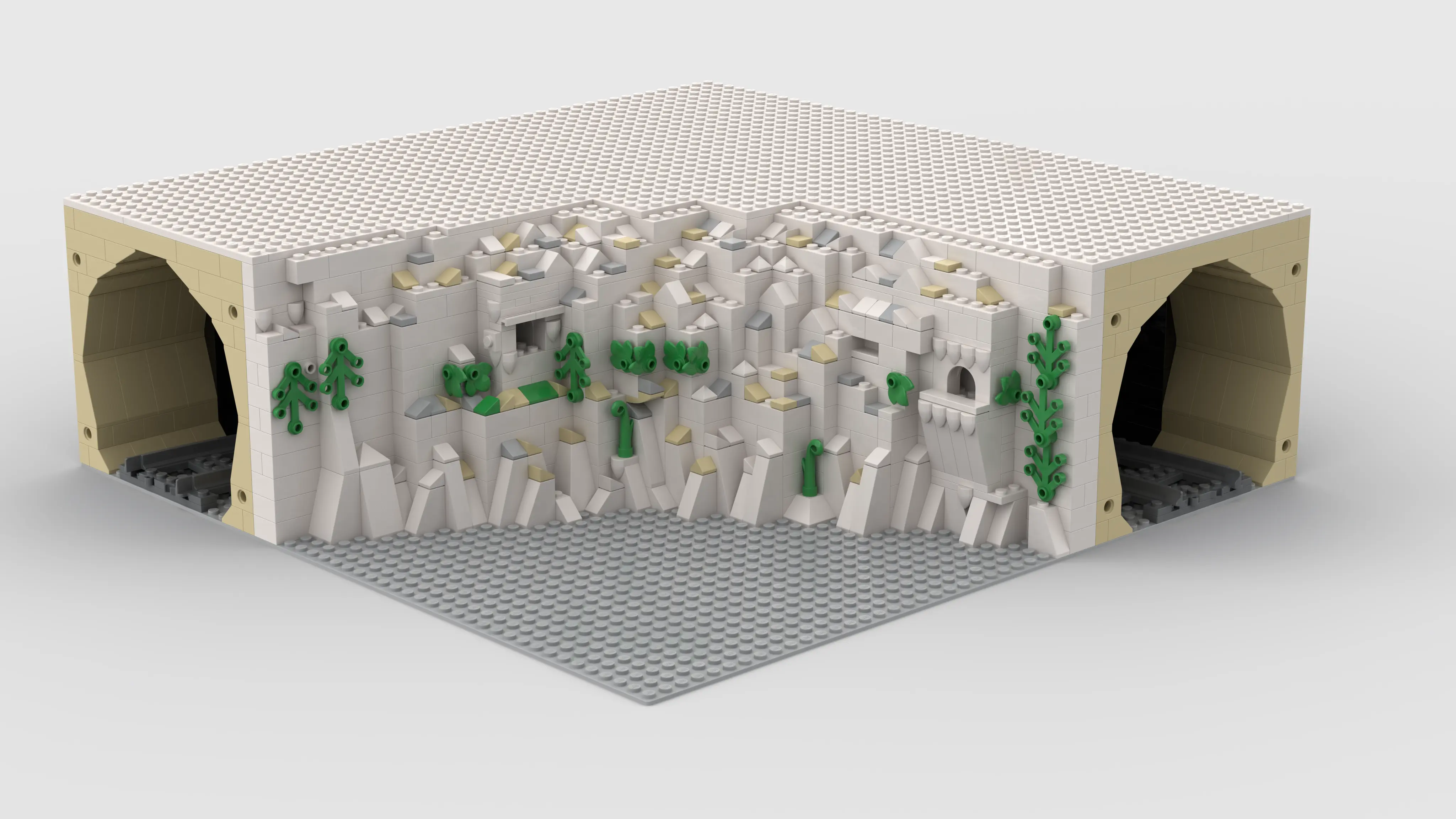 Exemple d'un concept de tunnel en quart de cercle, de l'AFOL The_Weird1