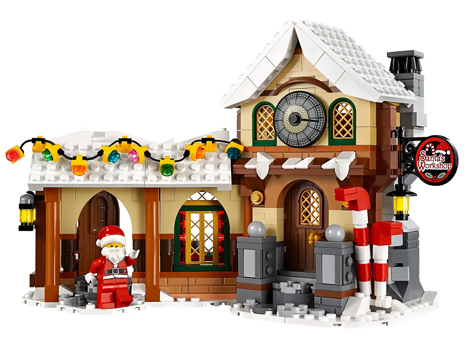 La présence du Père Noël du "Santa's Workshop" (Set 10245) apportait une touche de magie