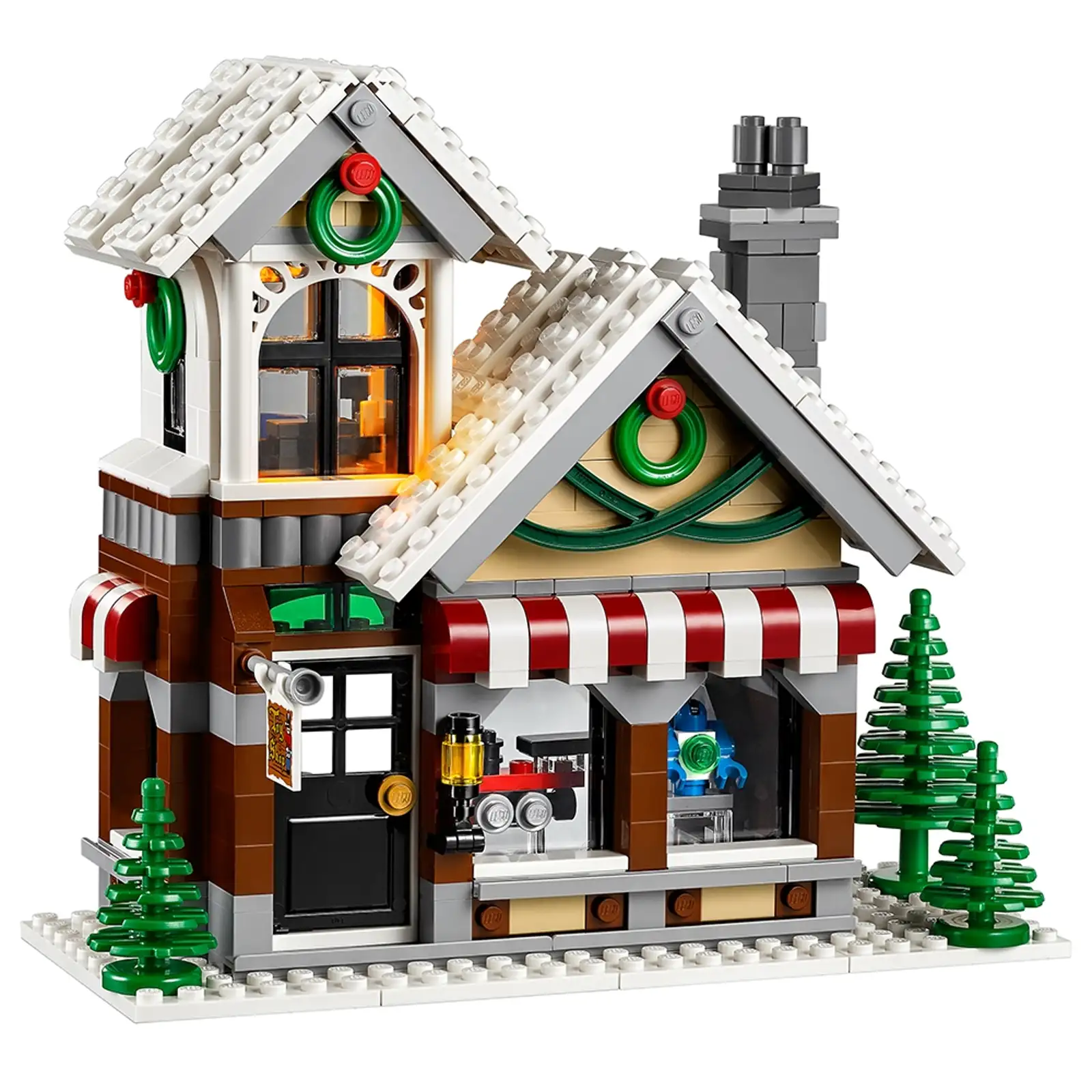 Le "Winter Toy Shop" (Set 10249), sorti en 2015, fut la version que nous avons choisie pour le magasin de jouets de notre Terrier