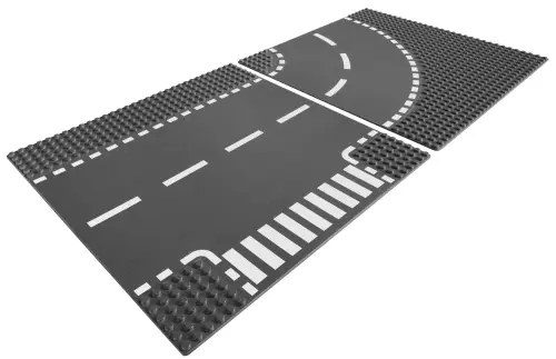 Les "T-Junction & Curved Road Plates" (Set 7281)