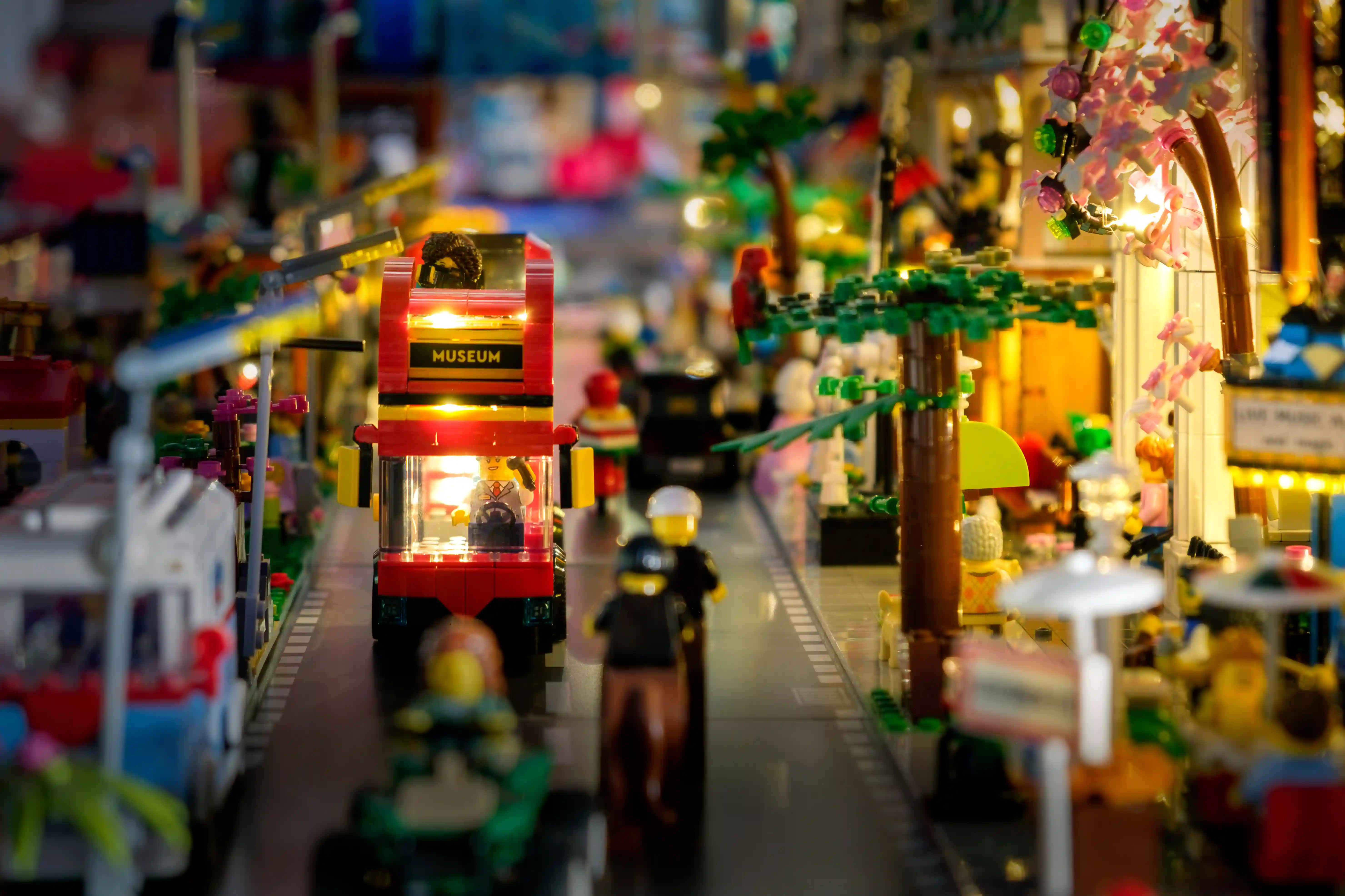 Un diorama "Modular" observé à L'expo Super Géniale 2024