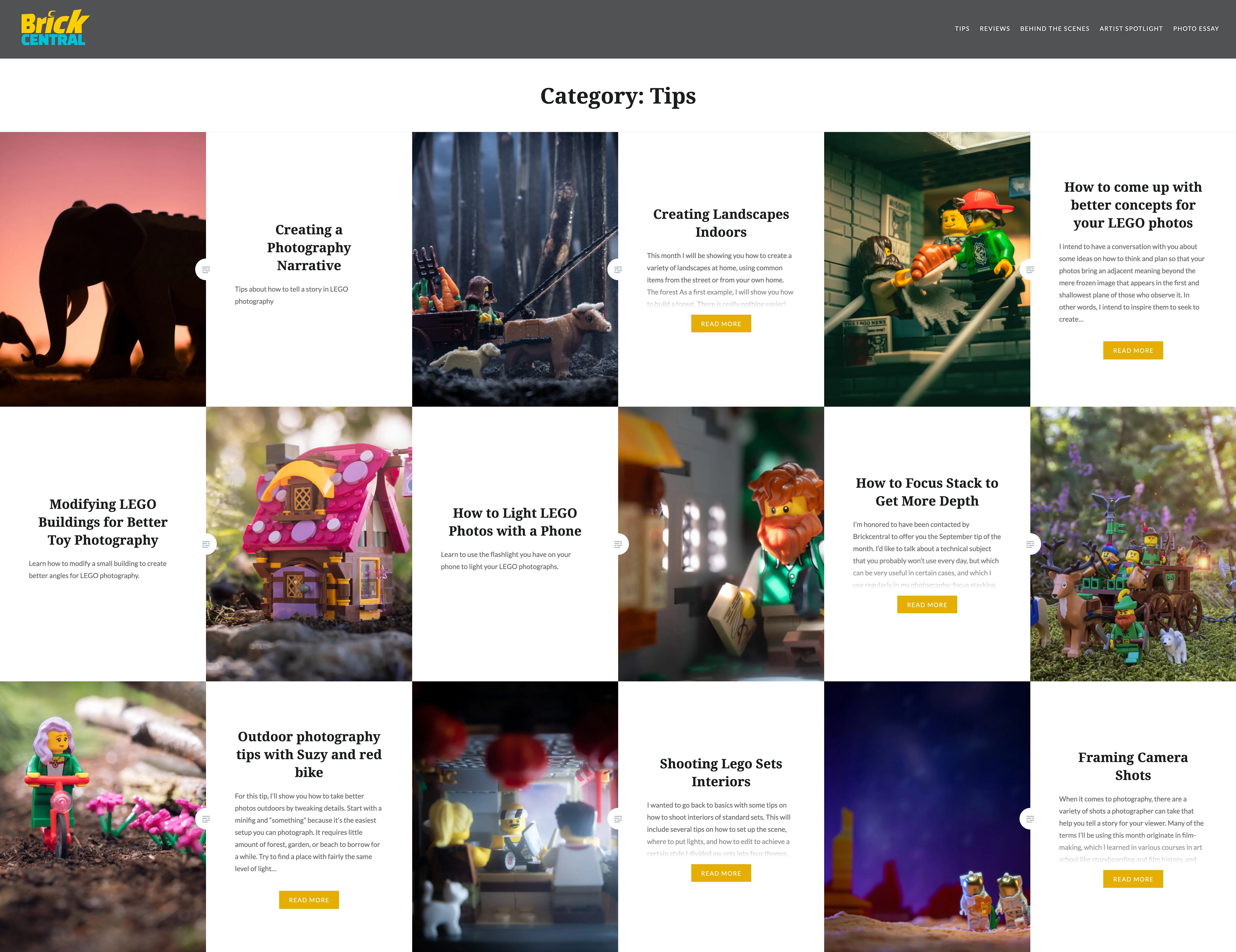 Le site BrickCentral regorge d'astuces pour créer de magnifiques photos de LEGO