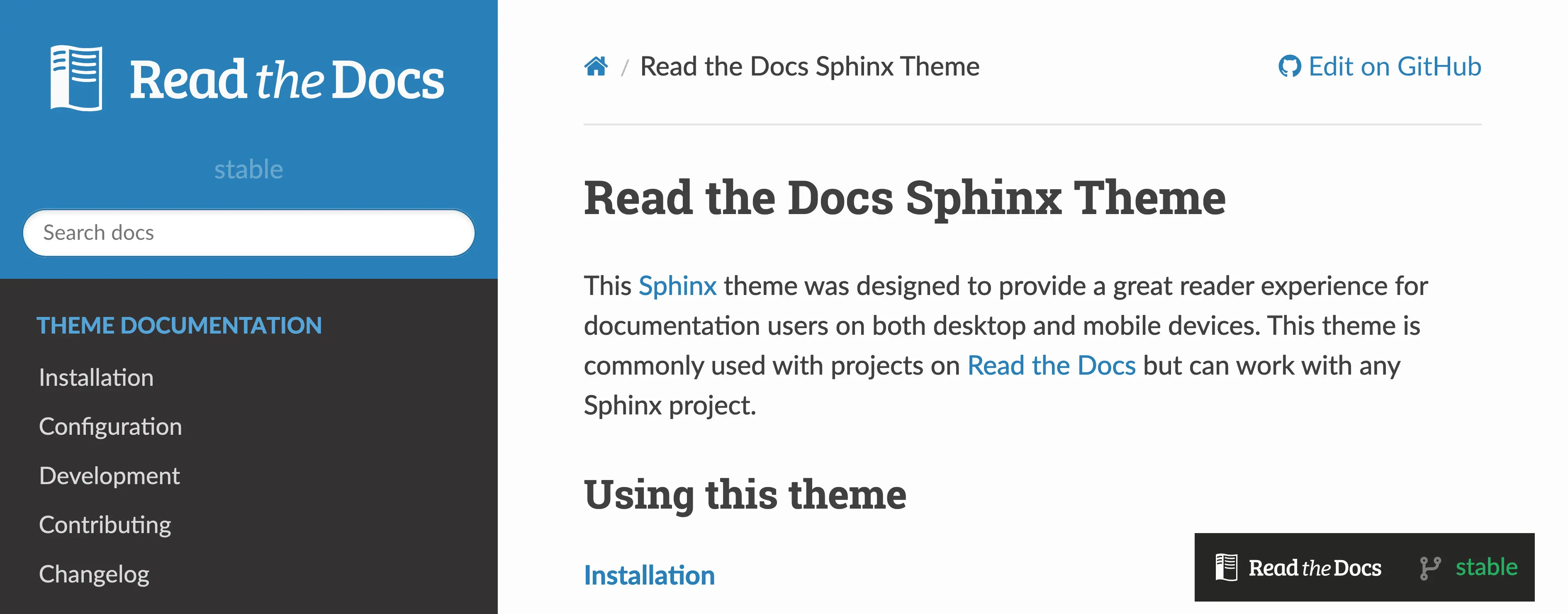 Exemple de template pour un site web